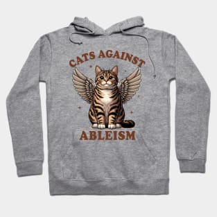Hidden Disability Invisible Illness Cats Against Ableism Hoodie